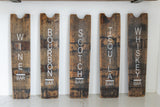 Reclaimed Whiskey and Wine Barrel Wall Art, 5 Variations