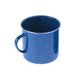 Blue Graniteware Stainless Steel Rim Mug Cup,, 18 oz., Set of 4