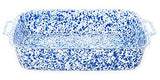Crow Canyon Lasagna Pan Enamelware, Blue Marble