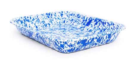 Crow Canyon Large Roasting Pan, Blue Marble