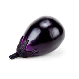 Artificial Fake Eggplant, Dark Purple, Box of 2