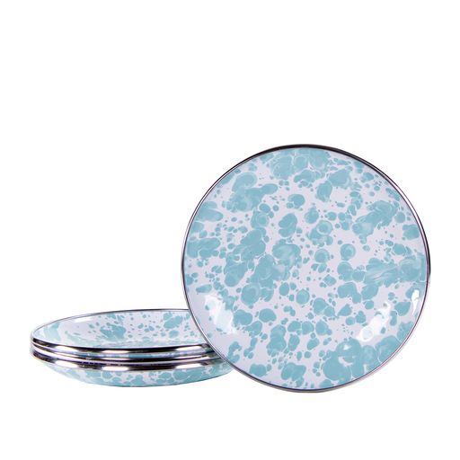 Appetizer Plate Gift Set, Sea Glass Swirl, Set of 4