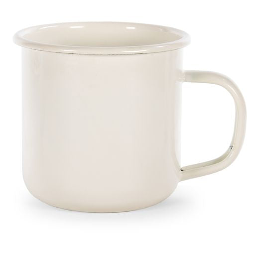 Glampware Solid Cream 12 oz. Mugs, Set of 4