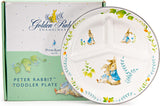 Spring Leaves Enamel Divided Child Dinner Plate