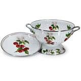 Golden Rabbit Colander & Drip Plate Gift Set, Cherry