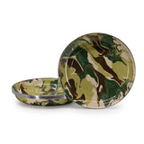 Camouflage Pattern Pasta Plate, 10", Set of 4