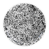 Crow Canyon Large , 20.5" Round Enamelware Tray, Black Splatter