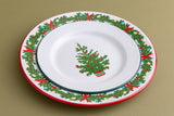 Crow Canyon Helmsie Christmas Tree Dinner Plates, Set of 4