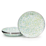 Golden Rabbit Jardin Swirl Enamel Pasta Plate, Set of 4