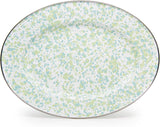 Golden Rabbit Jardin Marble Collection Oval Platter