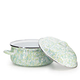 Golden Rabbit Enamel Dutch Oven, Jardin Swirl