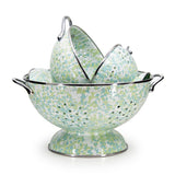 Golden Rabbit Jardin Swirl Enamel 3 piece Colander Set