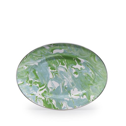 Modern Monet Swirl Oval Platter