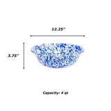 Crow Canyon Basin, 12", Yellow Marble Splatter