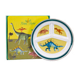 Dinosaurs Enamel Divided Child Dinner Plate