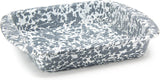 Golden Rabbit Grey Swirl Enamelware Brownie Pan