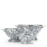 Golden Rabbit 3 piece Grey Swirl Enamelware Colander Set