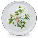 Golden Rabbit Enamel Serving Tray, Herbs Graphics