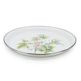 Golden Rabbit Enamel Serving Tray, Herbs Graphics