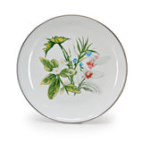 Golden Rabbit Enamel Sandwich or Salad Plate, 8", Set of 4, Herbs