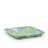 Golden Rabbit Modern Monet Marble Square Enamelware Baking Sheet, 10.5"
