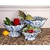 Ocean Swirl Enamelware 3 Quart Colander