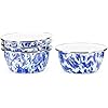 Ocean Swirl Enamelware Cereal or Salad Bowls, Set of 4