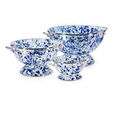 Golden Rabbit 3 piece Ocean Swirl Enamelware Colander Set