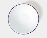 Falcon Enamelware 6 Piece Prep Set, White with Blue Rim