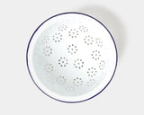 Falcon Enamelware 6 Piece Prep Set, White with Blue Rim