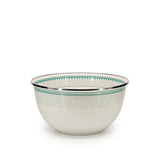 Golden Rabbit Enamel Salad Serving Bowl, Aegean Sevilla
