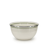 Golden Rabbit Enamel Salad Serving Bowl, Olive Sevilla