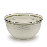 Golden Rabbit Enamel Salad Serving Bowl, Olive Sevilla