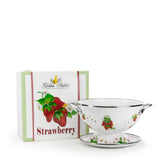 Golden Rabbit 3 Qt Colander & Drip Plate Gift Set, Strawberry