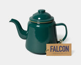 Falcon Enamelware Teapot, Samphire Green