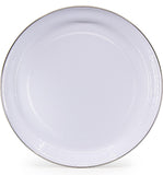 Golden Rabbit Oyster Pattern Small Tray with Stainless Steel Rim, 12"