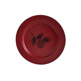 Linville Red Enamelware Pinecone Salad Plate. Set of 4