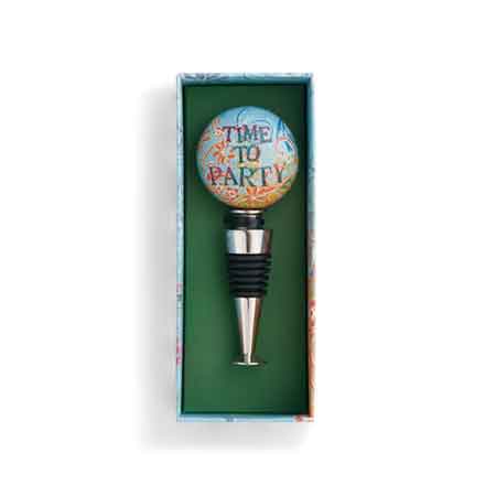 Time To Party Wine Bottle Stopper