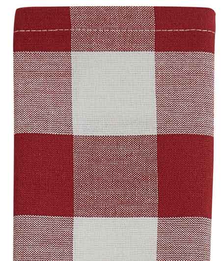 Wicklow Red Checked Dinner Napkins, Set of 4