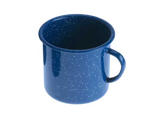 Blue Graniteware Mug Cup, 42 oz., Set of 4