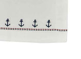 Embroidered Anchor Dinner Napkins, Set of 4