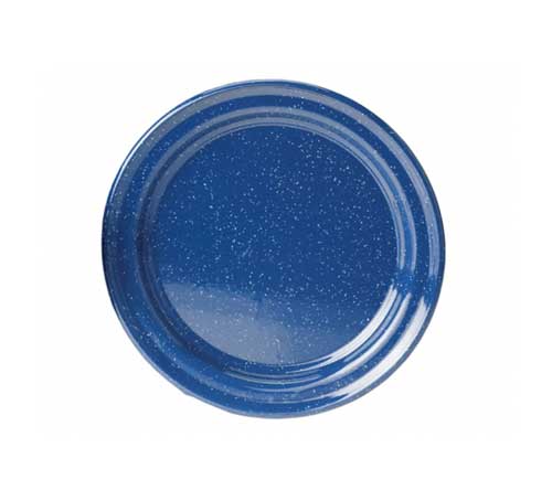 Blue Graniteware Serving Platter, 12.5"