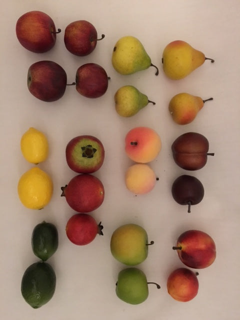 Love Fruit, Assorted Fruits, 1.25" & 1.5", Bag of 24