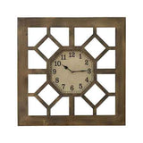 Gate Metal Wall Clock, 20" Square