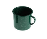 Green Graniteware Mug Cup, 12 oz., Set of 4