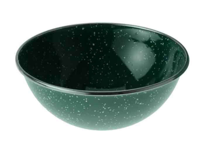 Green Graniteware Soup Bowl, 6", Set of 4