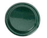 Green Graniteware Dinner Plates, 10", Set of 4