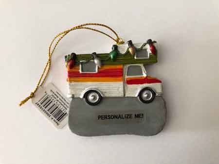 RV Ornament with Personalization Space