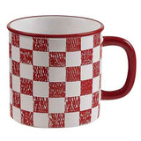 Chicken Coop Checked Mug Set of 4