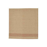 Hen Pecked Red Stripe Dinner Napkins, Set of 4